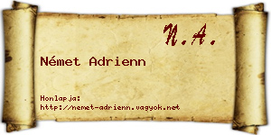 Német Adrienn névjegykártya